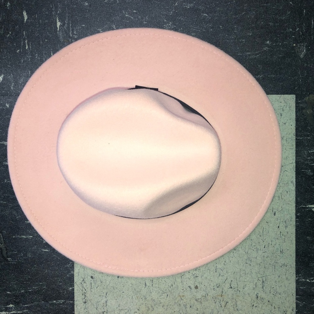 Wide brim pink Fedora - Picture 7 of 9